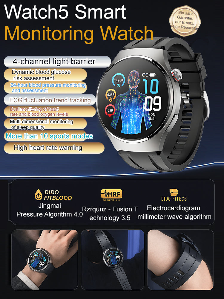 【🔥49% Off】❤️ Flagship Smartwatch for Health Protection, 24/7 Health Data Center🥰