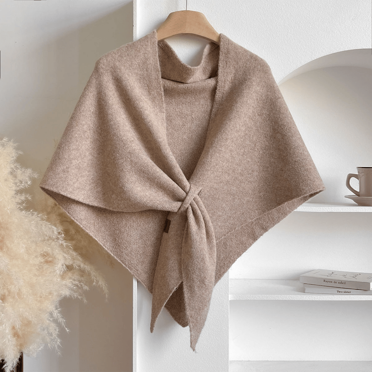 Women's Solid Color Scarf Casual Soft Comfortable Shawl for Daily Wear