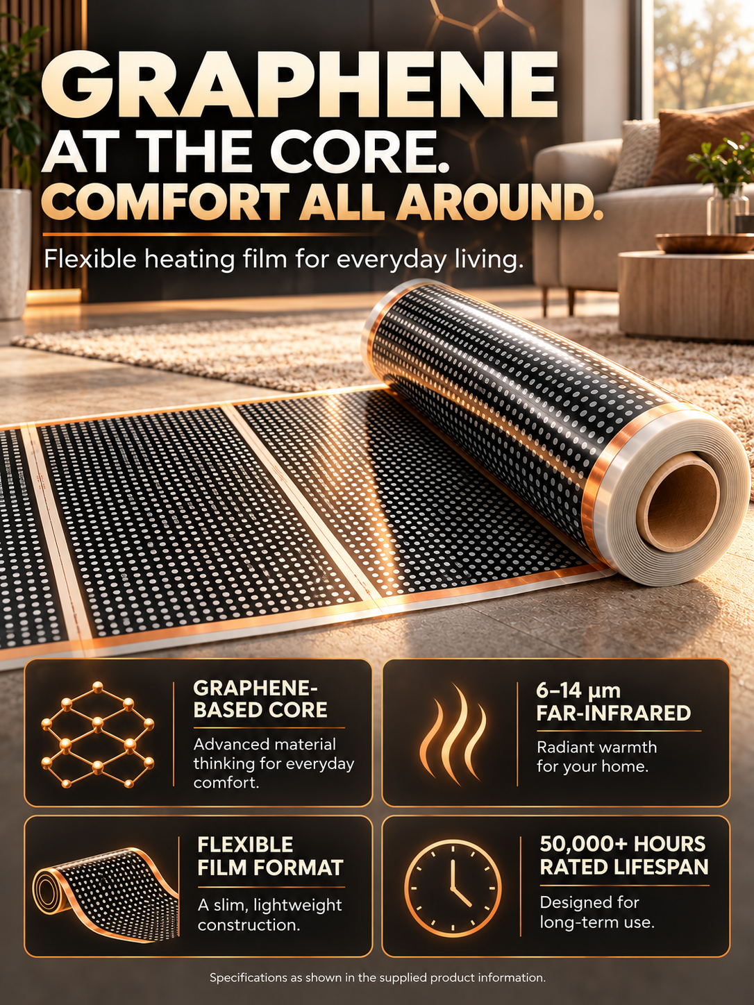 🔥 2026 New Graphene Wall Heater – German-Inspired Heating Technology for Cozy Winter Comfort ❄️🏠