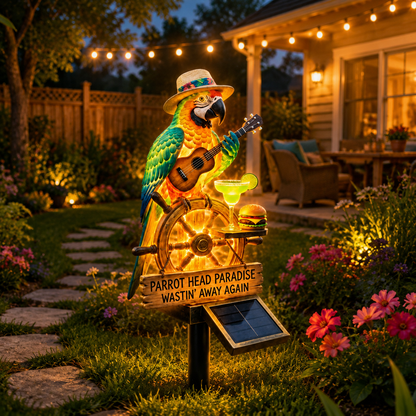 💥Flash Sale🔥Last Day 69% OFF🔥 - 🌴 Solar-Powered Parrot Garden Light – “Wastin' Away Again”