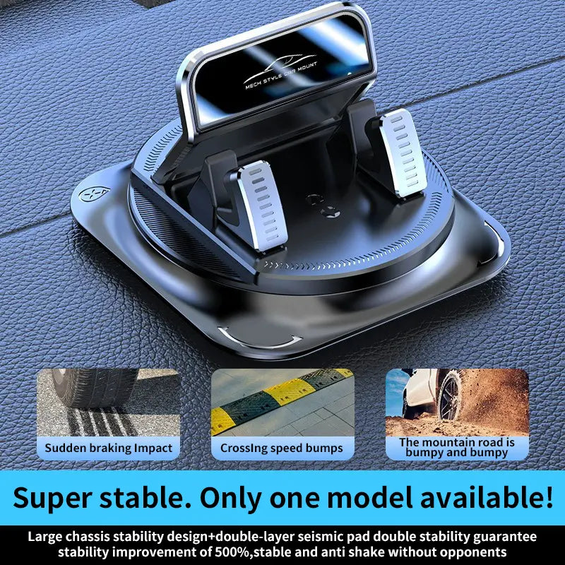 【DealsForYouDays】Car phone holder 360 degree rotation, suitablefor car navigation in-car dashboard, horizontaland vertica screen adjustment angle,suctioncup fixed non-slip mobile phone holdersuitable for iPhone and Android