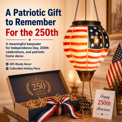 ⏰Last day Promotion🏆75K+ SOLD! 🔥250th Anniversary Solar Hot Air Balloon Lantern