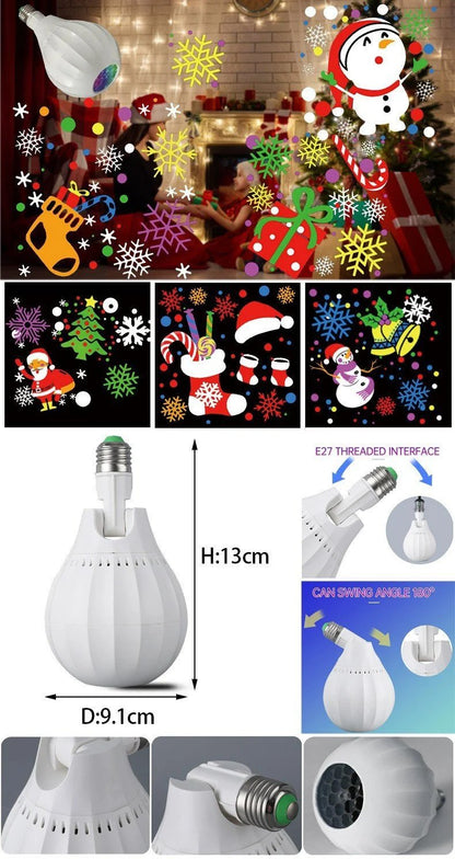 🎄🎅💡Rotating Christmas Projector Bulb