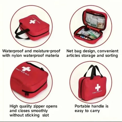 First Aid Kit – High-quality, waterproof, and portable trauma first aid kit, suitable for various emergency situations.