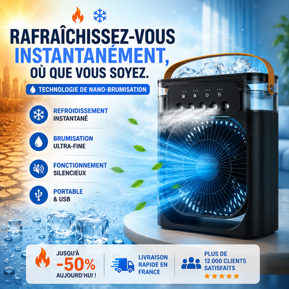🥵❄️ Restez au Frais Tout l'Été avec Notre Climatiseur Portable 3-en-1 ! 🔥 Offre Spéciale Aujourd'hui – Jusqu'à -50% ⏳ Plus que Quelques Pièces en Stock ! Dépêchez-vous Avant la Rupture !