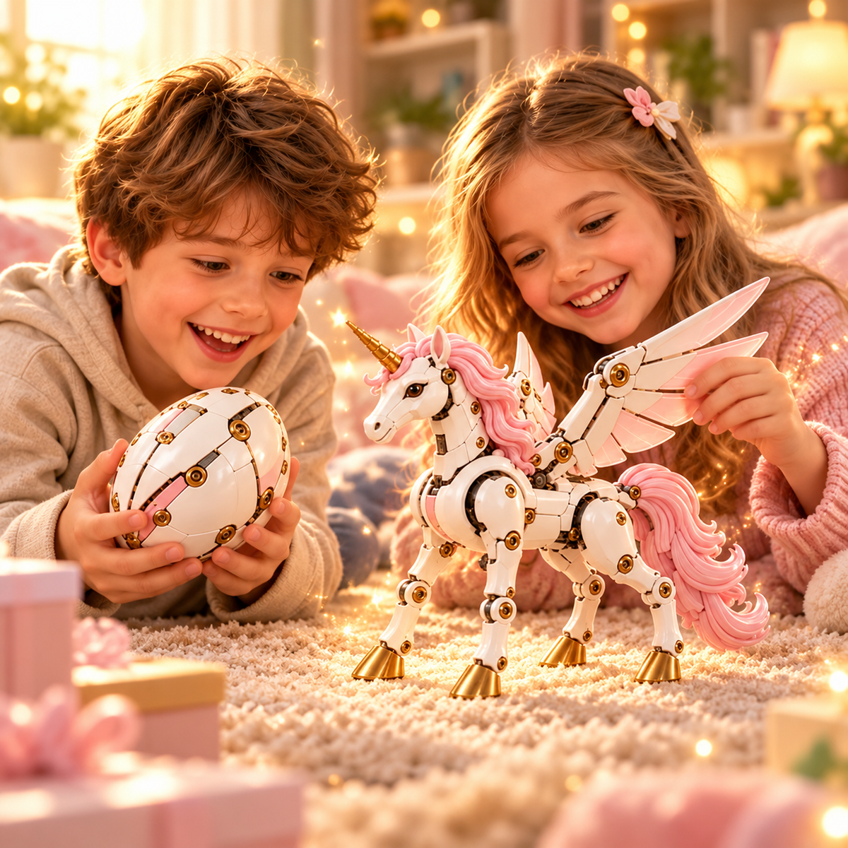 🦄 2-in-1 Transforming Unicorn Egg – Magical Winged Unicorn Toy