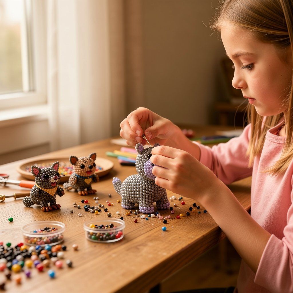 🔥Last Day 49% OFF 🧵✨ Tiny 3D Beaded Animal DIY Kit