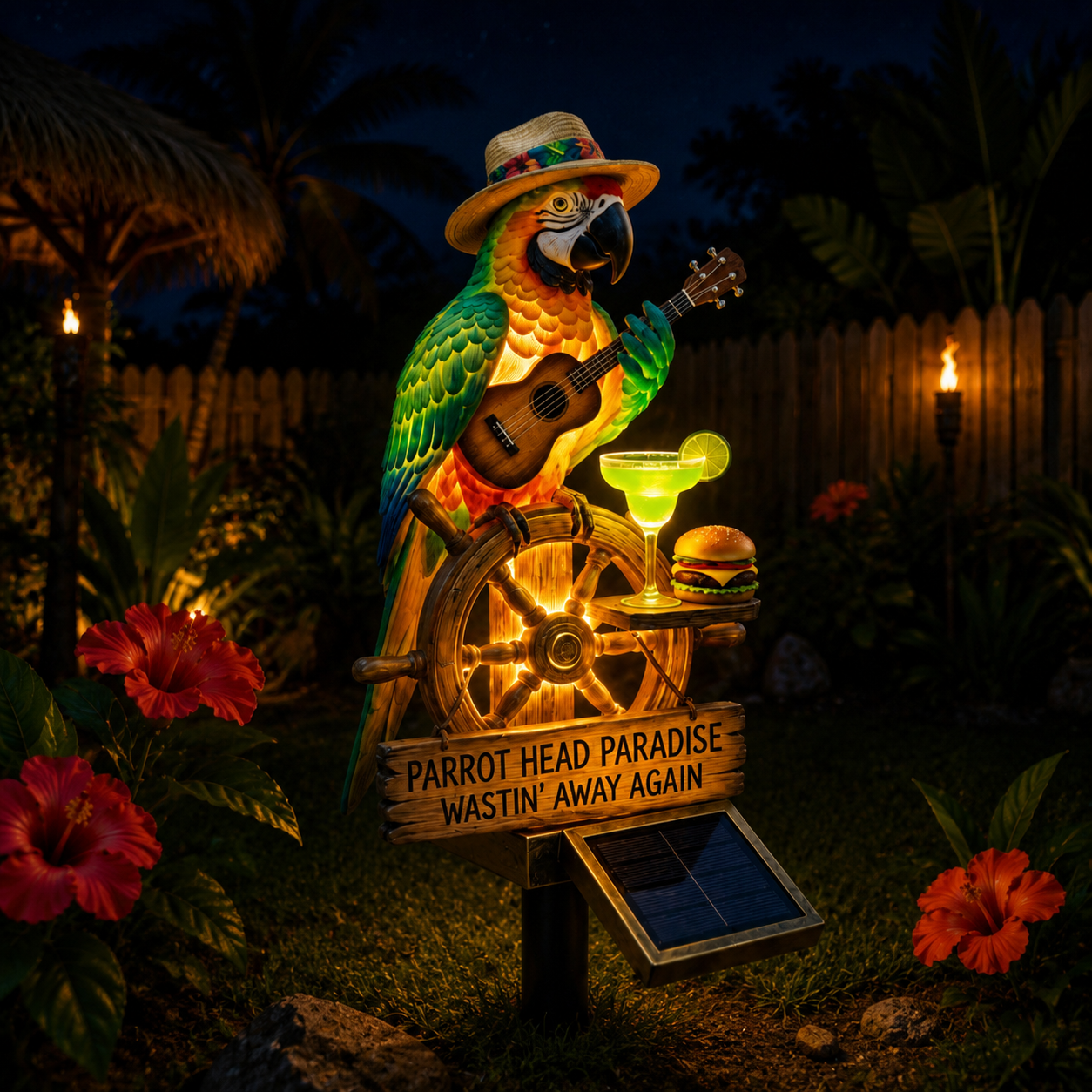 💥Flash Sale🔥Last Day 69% OFF🔥 - 🌴 Solar-Powered Parrot Garden Light – “Wastin' Away Again”