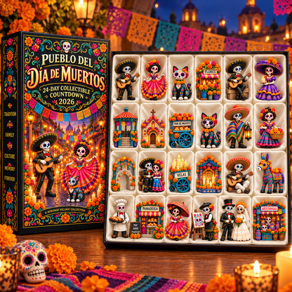 24-Day Día de los Muertos Miniature Countdown Calendar