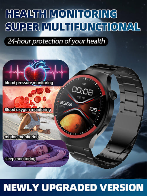 🌎Ends Today: 70% OFF! 🔥【24-hour health check】Steel Band Watch4 Pro⌚Mount Sinai Hospital physician recommended