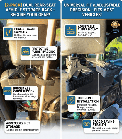 🚗The Ultimate Universal Seat Back supporting structure Rack