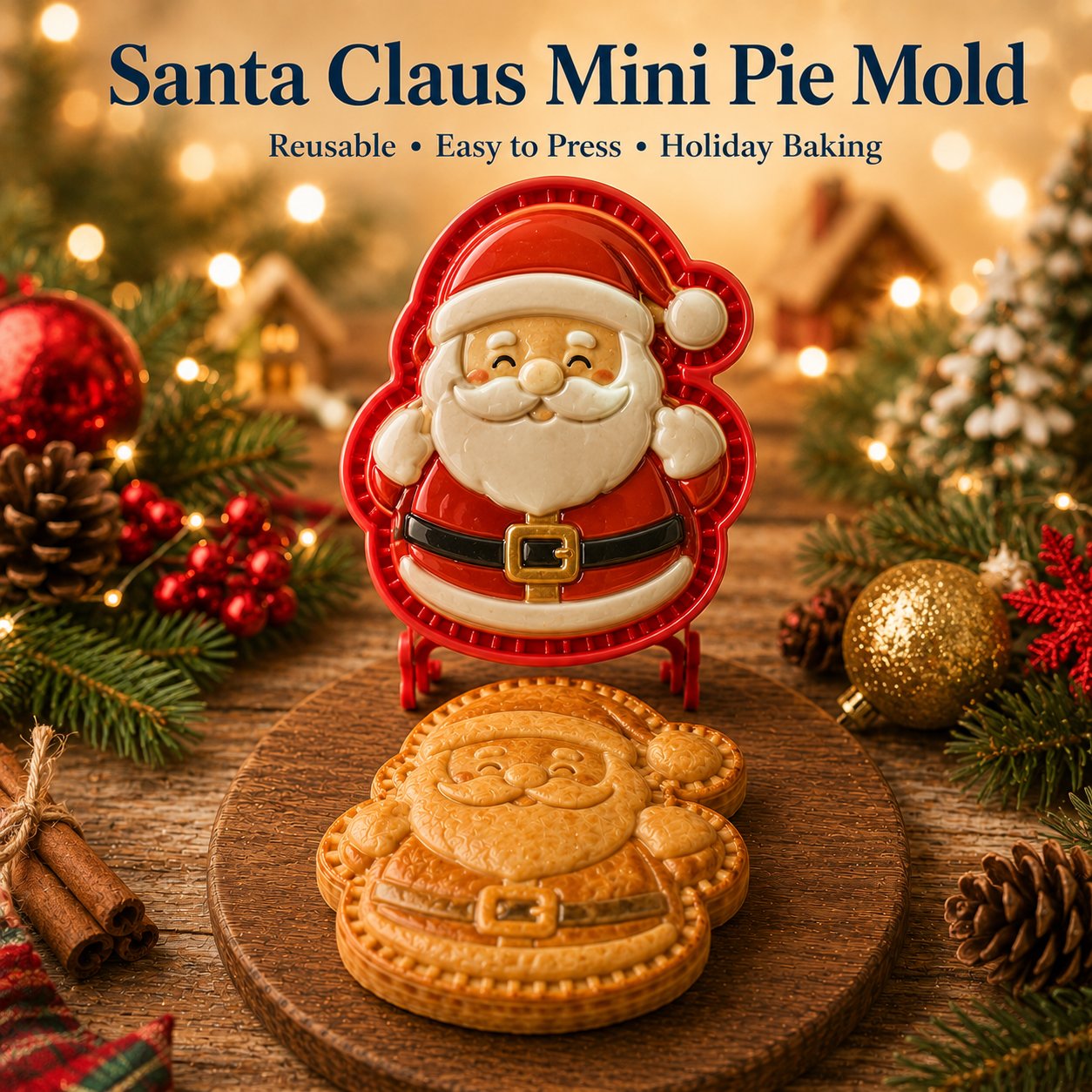 🏅Best Seller 🎄 9-Design Christmas Mini Pie Mold Collection 🥧✨