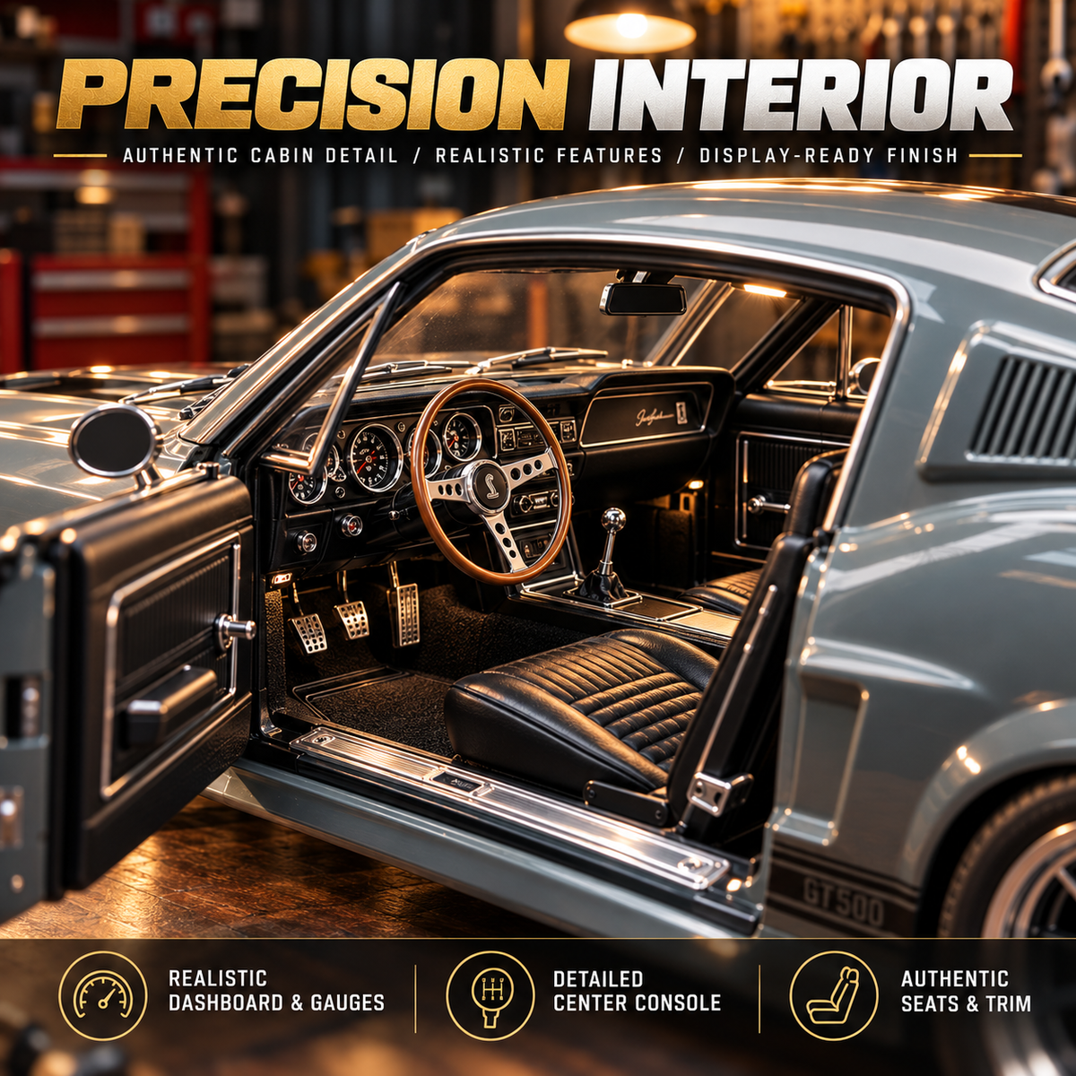 🏁 Classic Fastback DIY Model Car – Build Your Own 1967-Inspired Muscle Icon