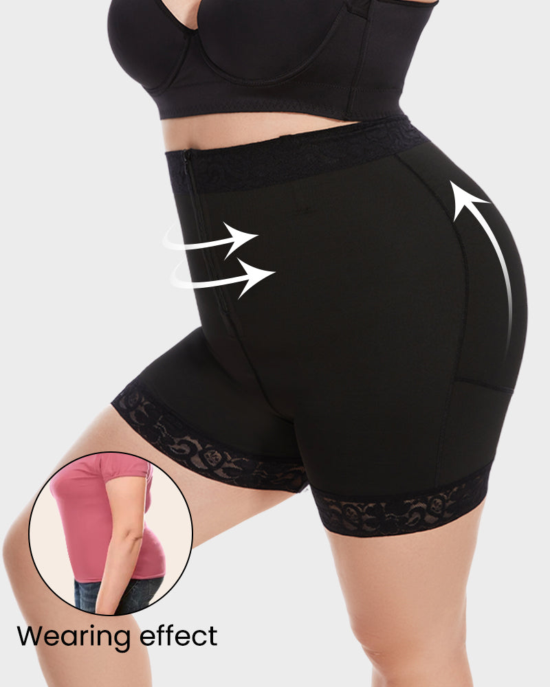 Boned Sculpt High Waist Shorts