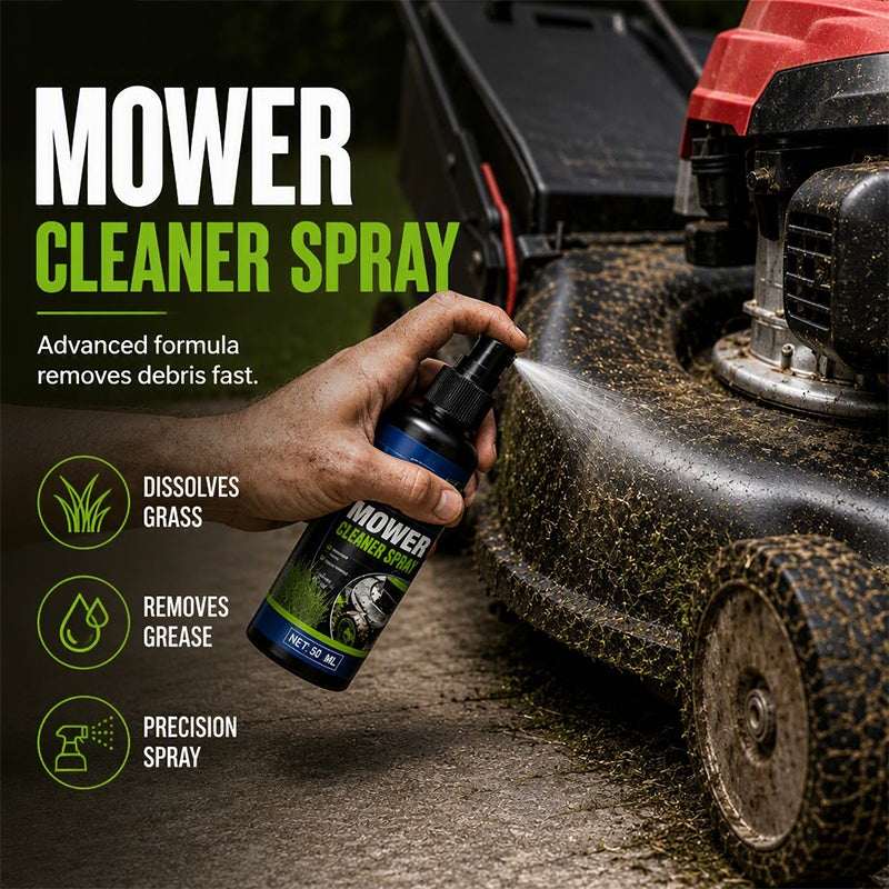 🔥Heavy-Duty Mower Cleaner Spray – Grass, Grease & Grime Remover✨
