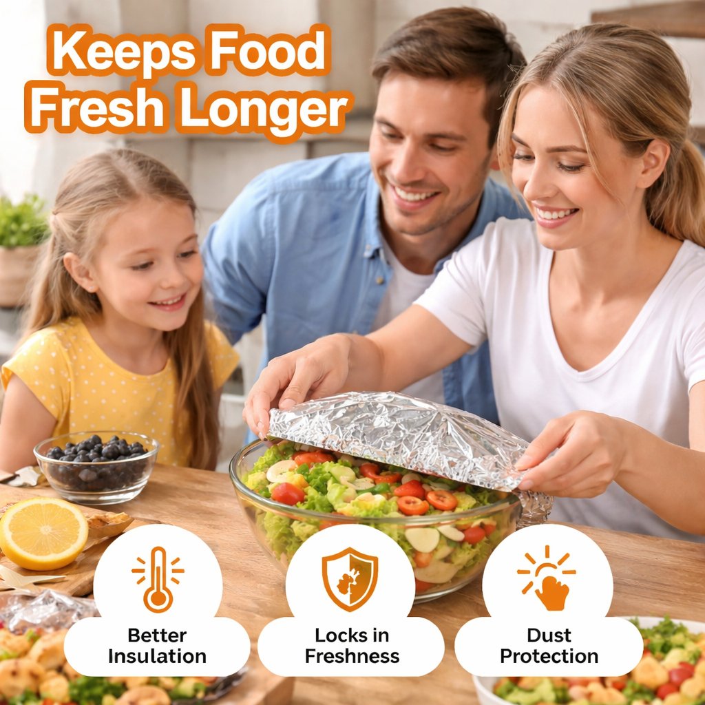 🔥Final Day Sale🔥 50 Hitzeschutzhüllen aus Aluminiumfolie, plastikfrei 🥘