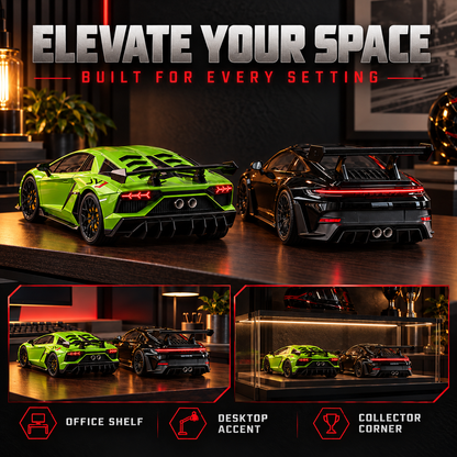🏎️💨 Sports Car Model with Exhaust Mist Effect – Gift for Car Lovers