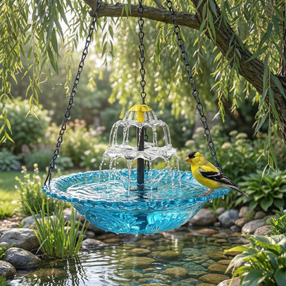 ⏰️Last Day Promotion ⚡️ Flash Sale 🎁 Solar Cascade Hanging Bird Bath Fountain