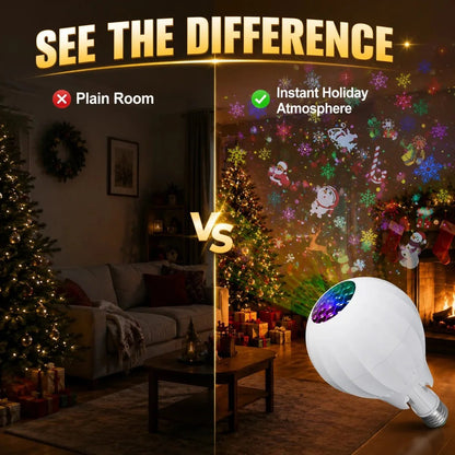 🎄🎅💡Rotating Christmas Projector Bulb