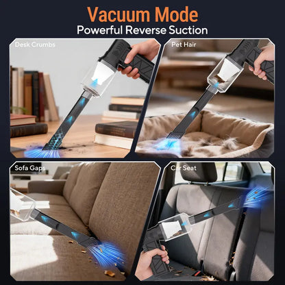 🏅Best Seller 🔥 2-in-1 Cordless Air Duster & Vacuum – 130,000 RPM Rechargeable Turbo Blower