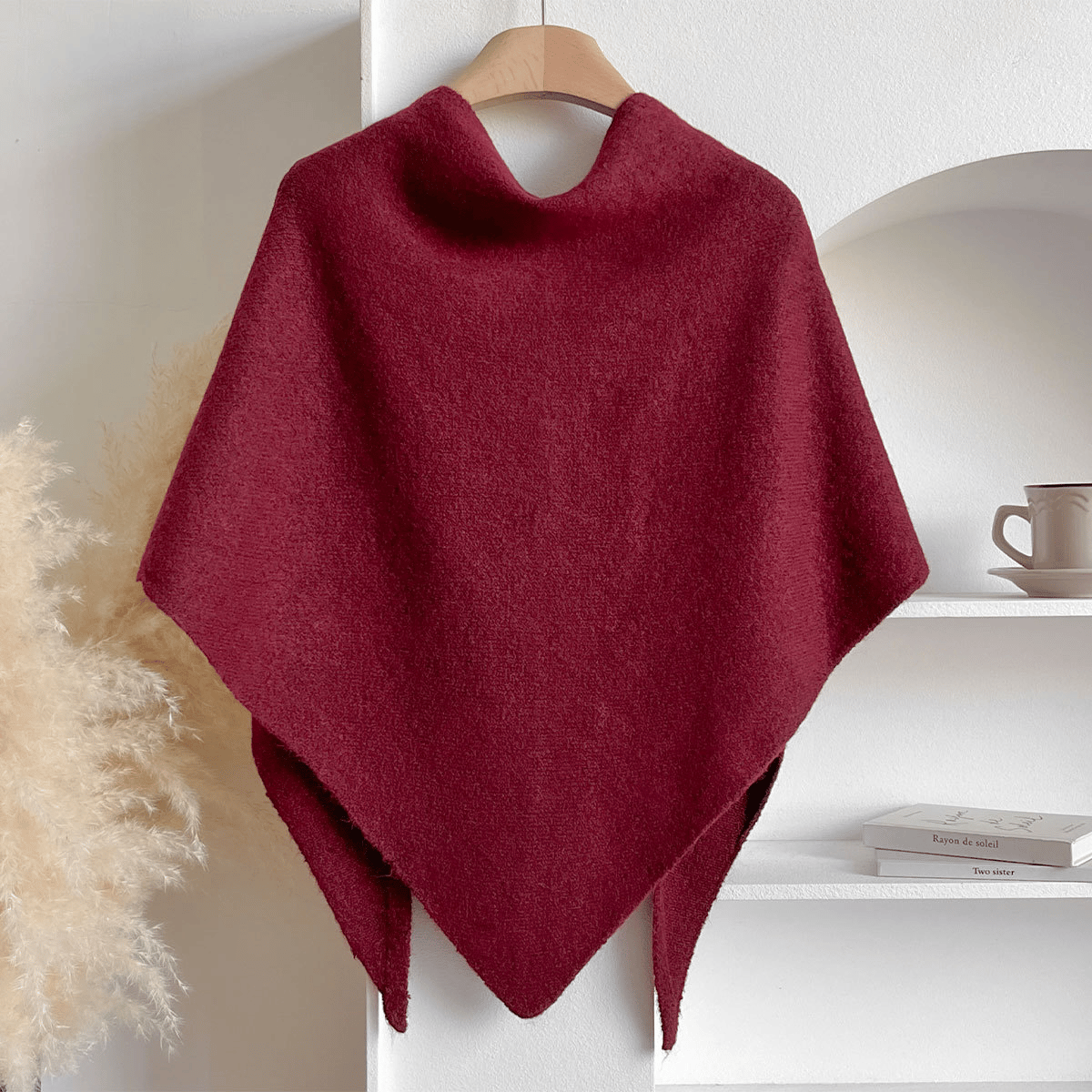 Women's Solid Color Scarf Casual Soft Comfortable Shawl for Daily Wear