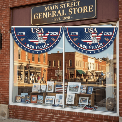 ⏰Last day Promotion🏆🗽USA 250th Anniversary Flag Half Round Banner🦅