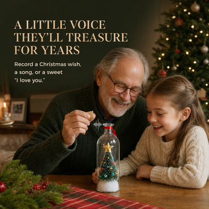 🎁Recordable Christmas Tree Keepsake – Personalized Voice Message Gift