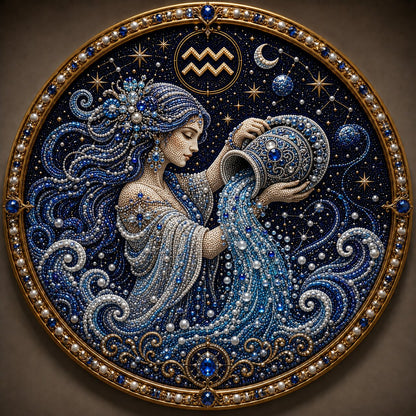 3D Pearl Zodiac Art Kit – DIY Astrology Wall Decor