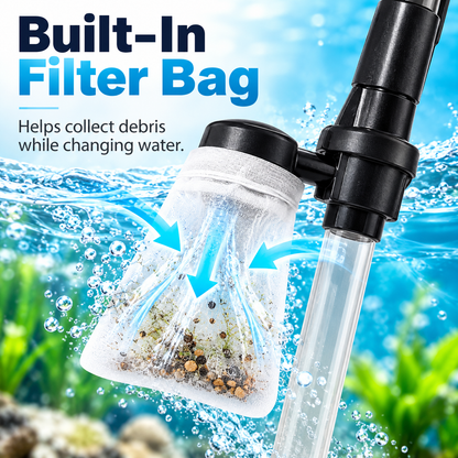 🔥 Electric Aquarium Gravel Cleaner – Powerful Suction for a Cleaner, Healthier-Looking Fish Tank!
