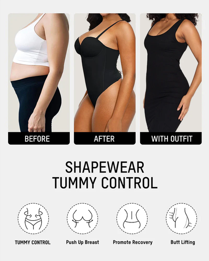 Bodysuit Back Lace-up Shapewear