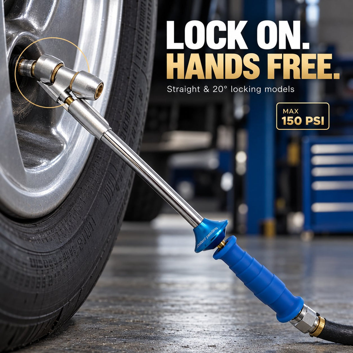 🚛 Dual-Wheel Tire Inflation Extension Rod – Reach Hard-to-Access Valves with Ease 🔧