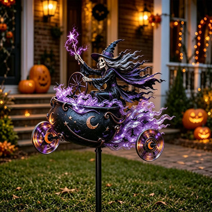 🎃 BikerSpooky Halloween Motorcycle Garden Windmill 🏍️
