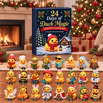 🦆24-Day Christmas Duck Advent Calendar – 24 Collectible Duck Figures