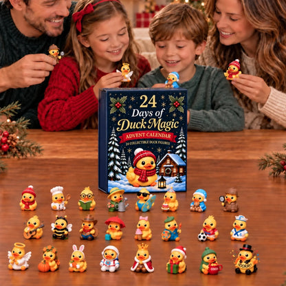 🦆24-Day Christmas Duck Advent Calendar – 24 Collectible Duck Figures