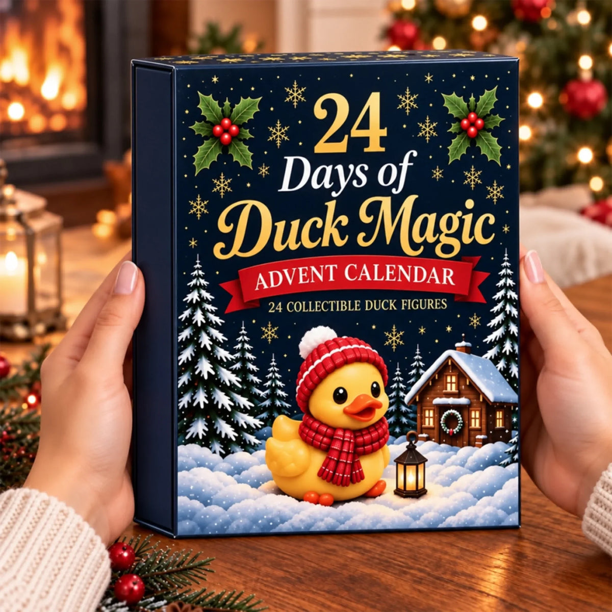 🦆24-Day Christmas Duck Advent Calendar – 24 Collectible Duck Figures