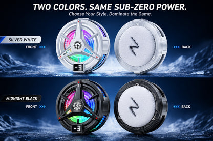 ❄️ 15°C Instant Freeze | No More Overheating! 🎮 Live Temp Display + RGB Aura | Perfect for Gaming & Video Calls