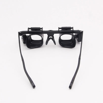 Head Mount Glass 2 4 6 12 24X Eye Loupes with LED Light