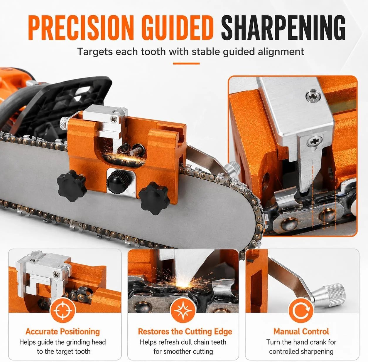 🔥HOT SALE🔥RazorWolf Pro Precision Chainsaw Sharpener