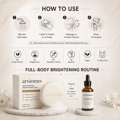 🌿 Niacinamide Skin Soap – Brightens, Fades Spots & Freckles