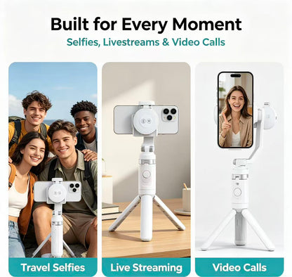 📸4-in-1 Magnetic Phone Grip & Selfie Stick Tripod with Zoom Control