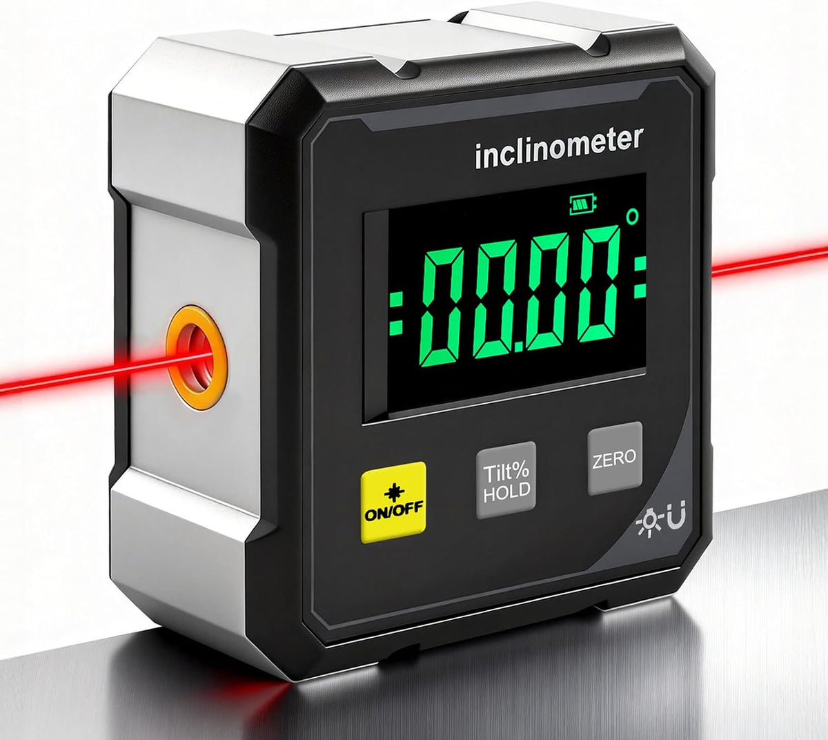 📐Digital Angle Finder with Laser – Magnetic Inclinometer