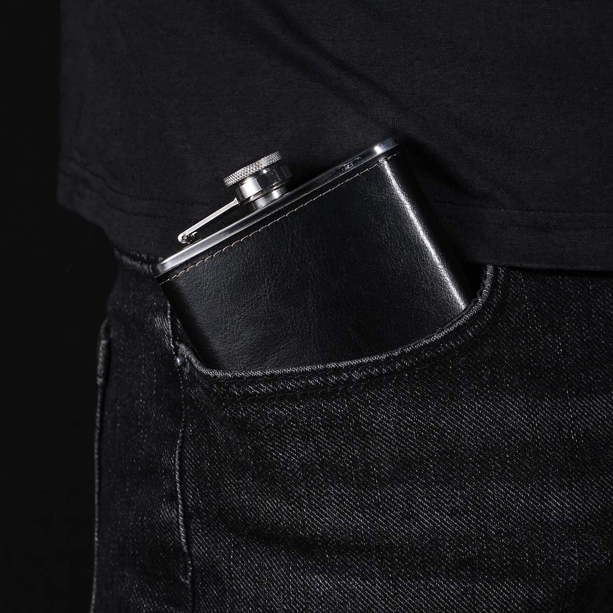 🖤Last day Promotion🔥8oz Portable Stainless Steel Whiskey Flask
