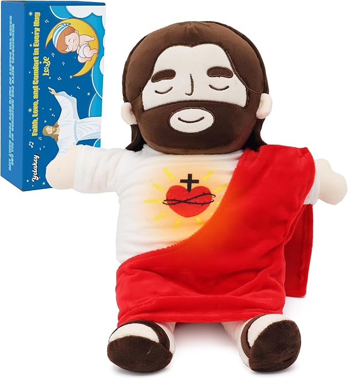 Breathing Jesus Soothing Plushie for Sleep Aid