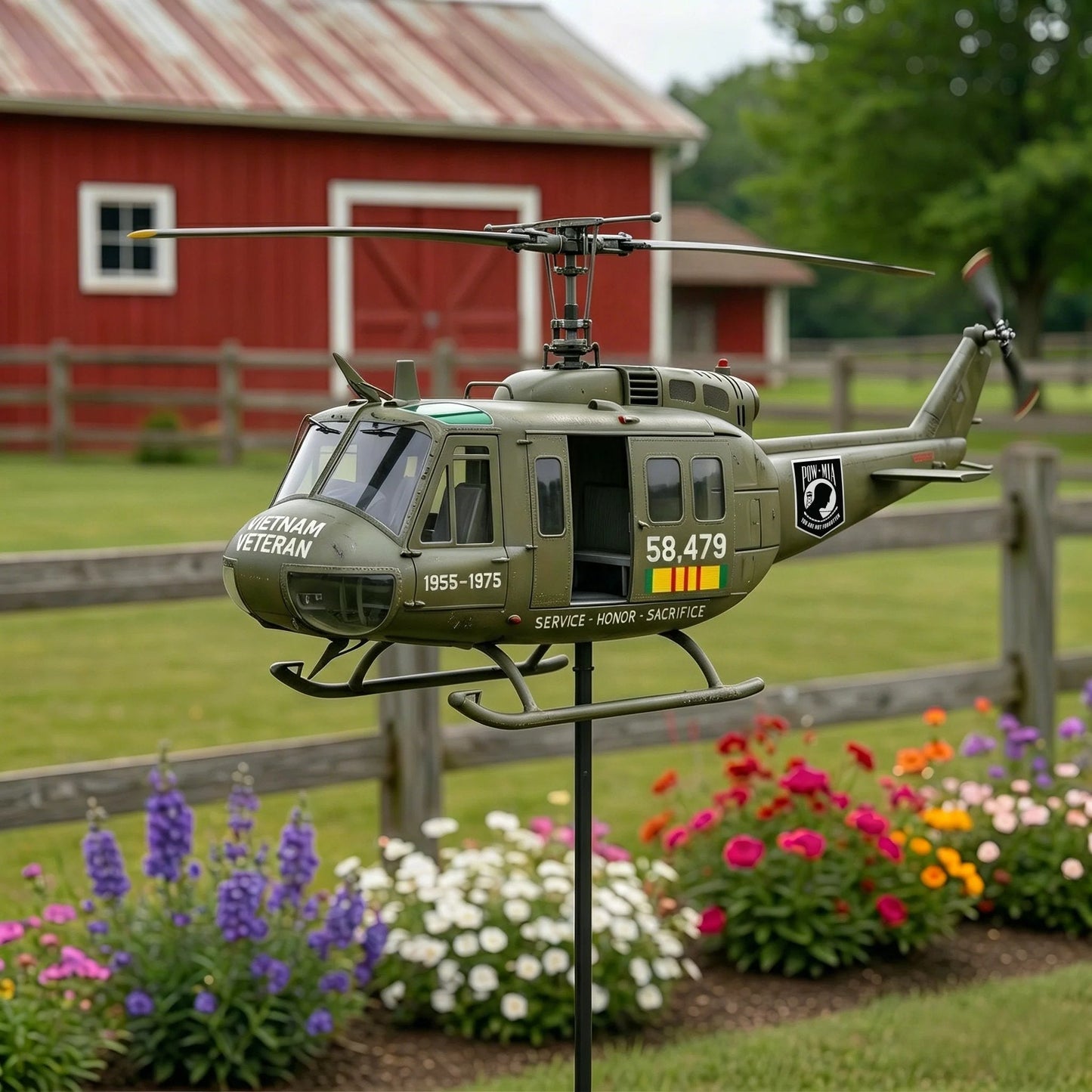 🏆Last Day Promotion: 49% OFF 🎖️-Vietnam Veteran UH-1 Helicopter Wind Spinner- ✈️Buy 2 Free Shipping Today!