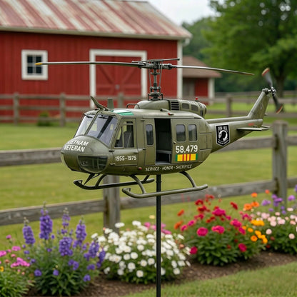 🏆Last Day Promotion: 49% OFF 🎖️-Vietnam Veteran UH-1 Helicopter Wind Spinner- ✈️Buy 2 Free Shipping Today!
