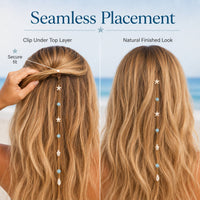 35cm: Ideal for Long Hair – Flowing Mermaid Bohemian Style