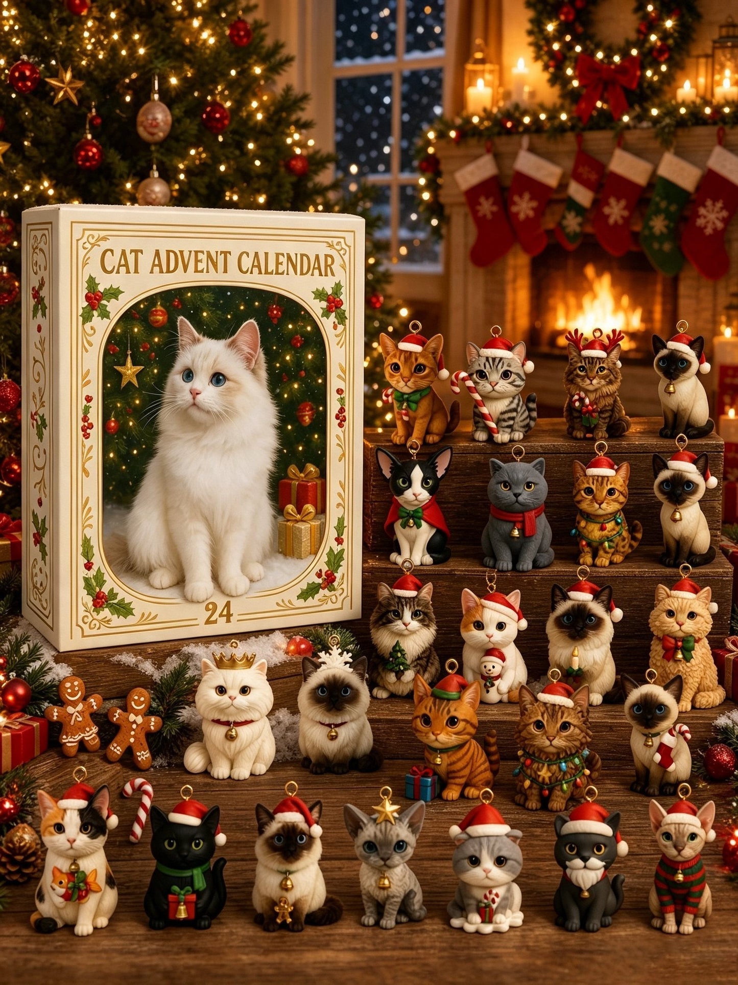 🐱🎄Advent Calendar 2026 Cat Advent Calendar - Giftfor Adults Friends CatOwners and Lovers Christmas Holiday Countdown Gift