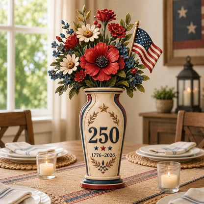 ⏰Last day Promotion 🌹Handmade America’s 250th Anniversary Patriotic Floral Décor