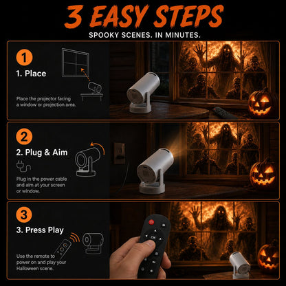 🏅2026 Best Seller 👻 Halloween Window Projector