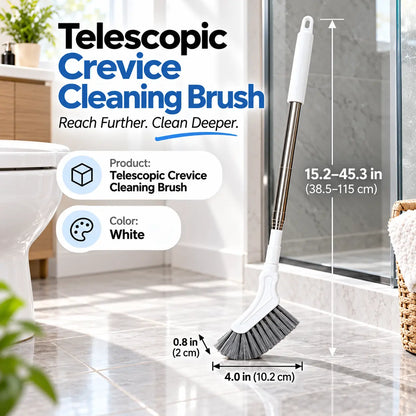 Telescopic Crevice Cleaning Brush – Long Handle for Tight Spaces🧹